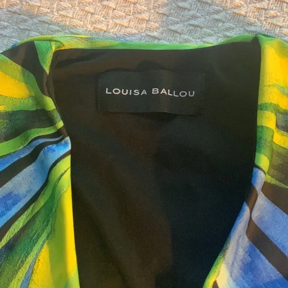 Louisa Ballou x SSENSE exclusive green mesh ring dress